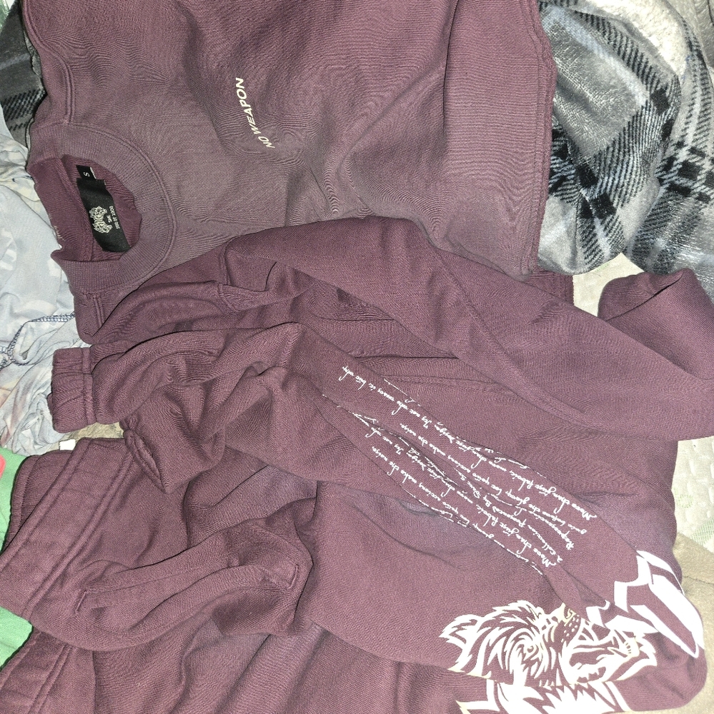Darc Sport Purple Crewneck with Logo & Post Lounge Sweatpants Set